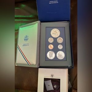1986-S Prestige Proof Set from US MINT COA